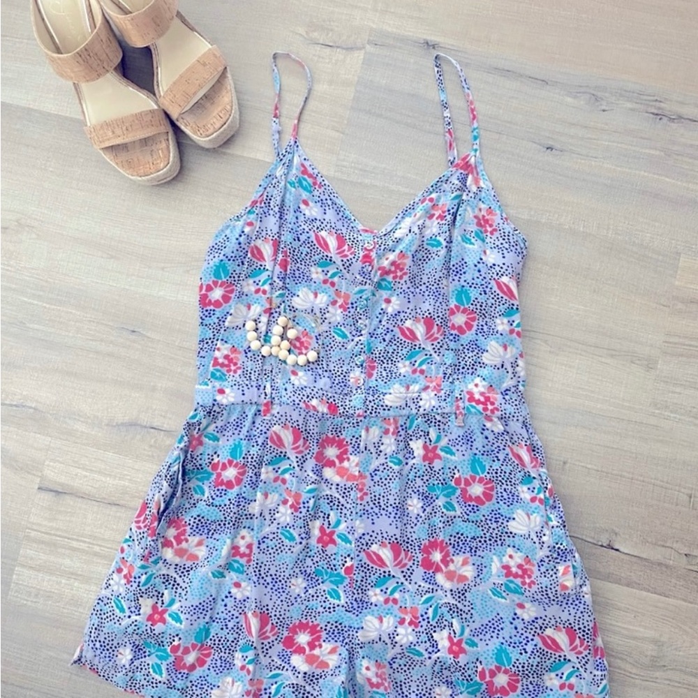 American Eagle Floral Romper XS - Picture 2 of 7